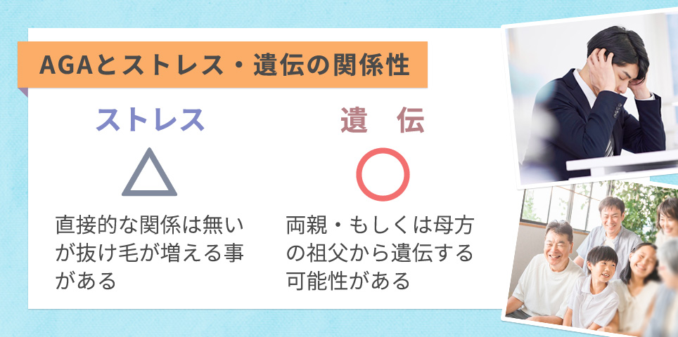 AGAとストレス・遺伝の関係性