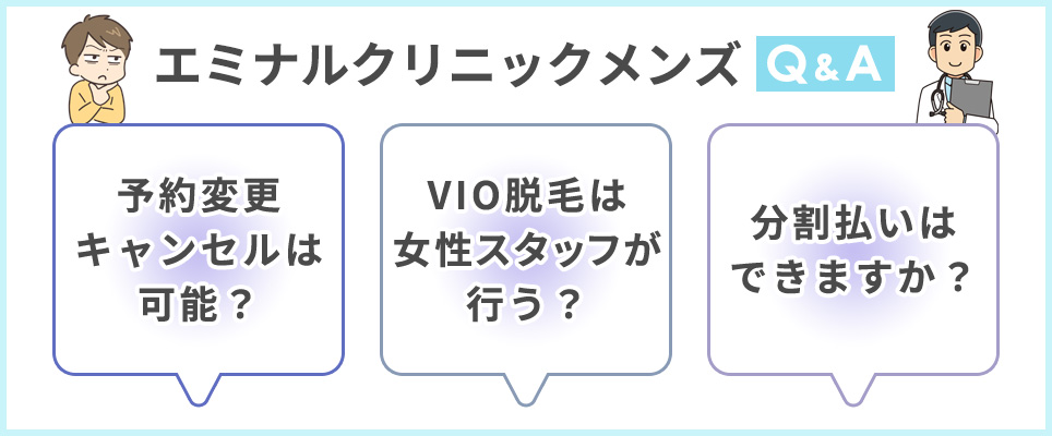 エミナルクリニックメンズのQ&A