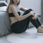 Young sick girl with anorexia