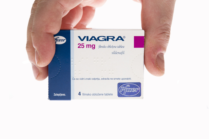 Viagra pills tablets isolated on white