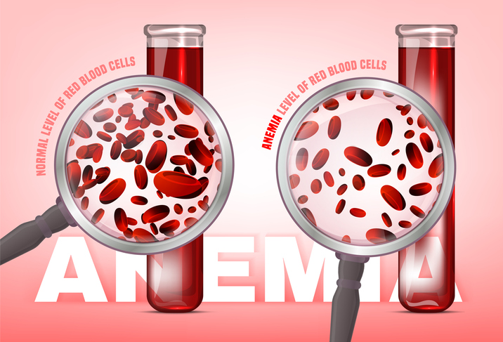 Anemia level of blood cells
