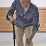Senior to walk with cane