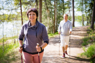 Summer sport in Finland - nordic walking