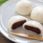 Sake manju(steamed bun stuffed with red bean paste and sake material is used for the dough)