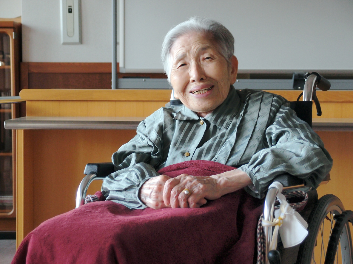 smiling japanese grandmother